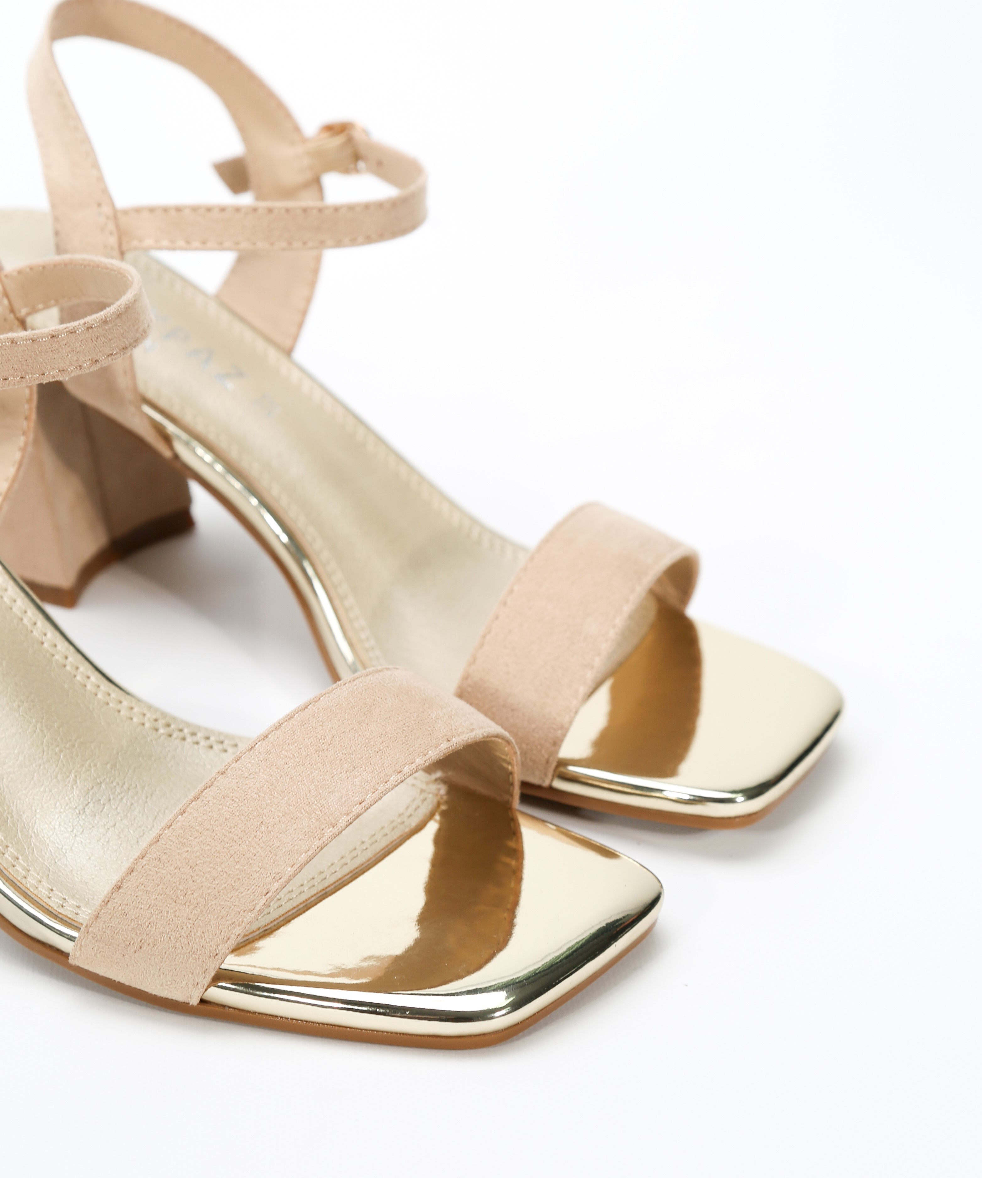 Sandalias tacón bicolor image number null